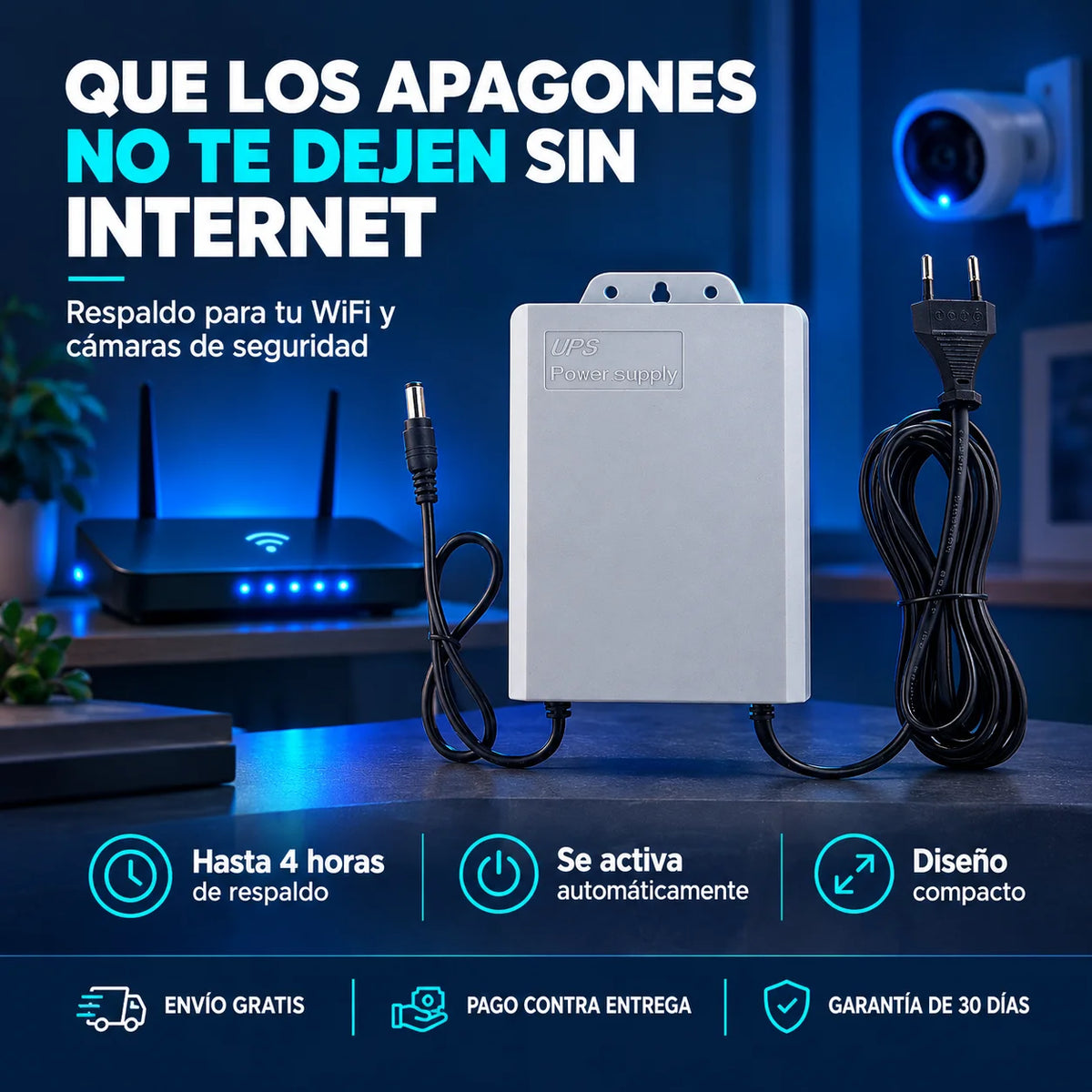 Mini batería recargable para WIFI y Camara de seguridad